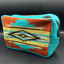 Load image into Gallery viewer, LP6 Turquoise/Rust Southwestern Large Pouch

