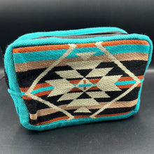 Load image into Gallery viewer, LP1 Turquoise/Black Southwestern Large Pouch
