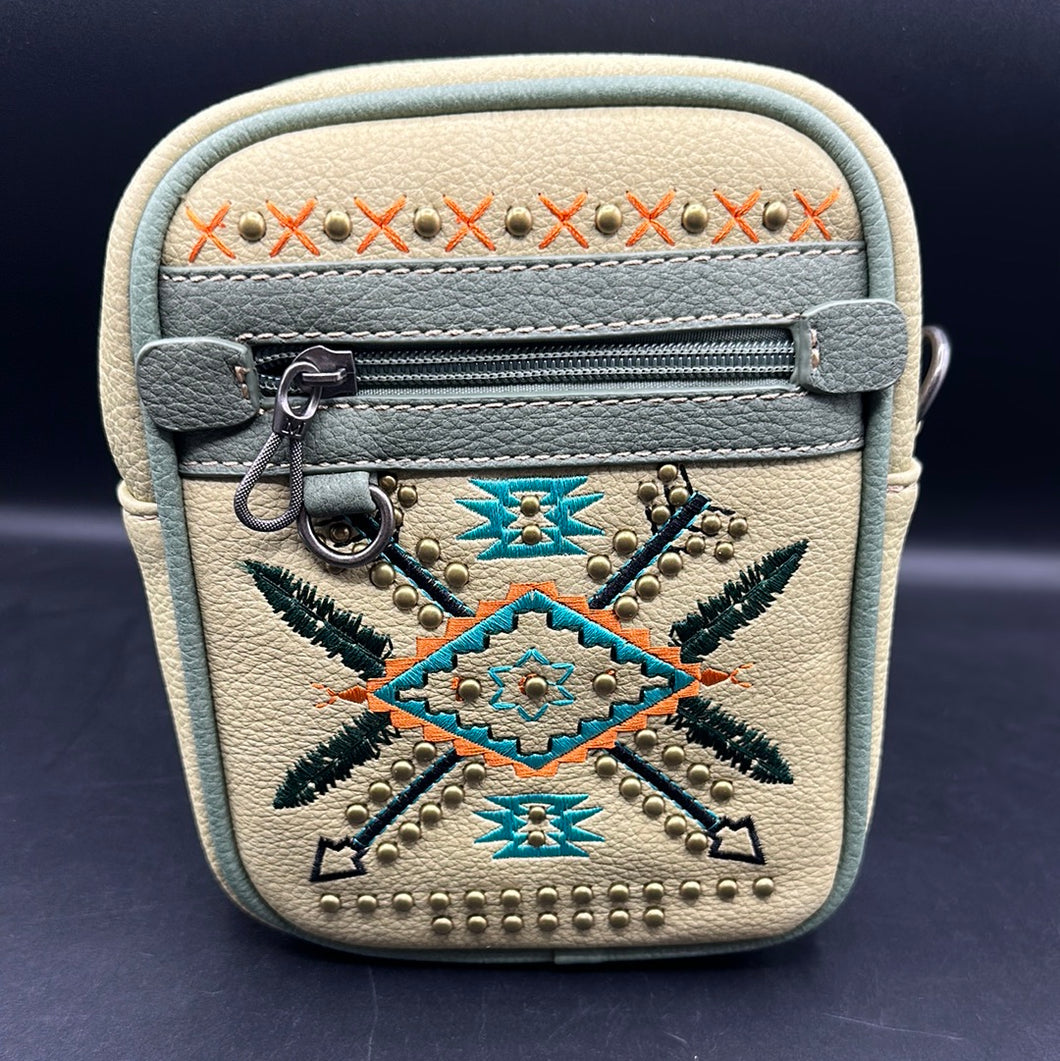 Montana West Green Arrow Crossbody Purse