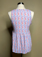 Load image into Gallery viewer, TP-5 Lavender Southwestern Design Sleeveless Top
