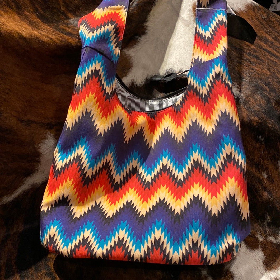 multi-Colored Rainbow Hobo Bag