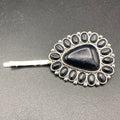 Black Stone Cluster Hair Pin