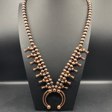 Load image into Gallery viewer, Coppertone Squash Blossom Necklace

