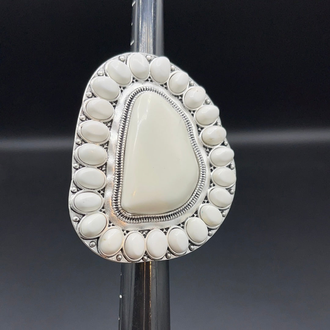 Big White Inspired Adjustable Cuff Ring