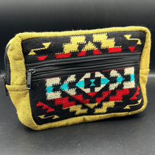 Load image into Gallery viewer, LP11 Tan/Black Turquoise Southwestern Large Pouch
