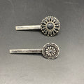 Black Stone Cluster 2PC Hair Pin Set