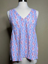 Load image into Gallery viewer, TP-5 Lavender Southwestern Design Sleeveless Top
