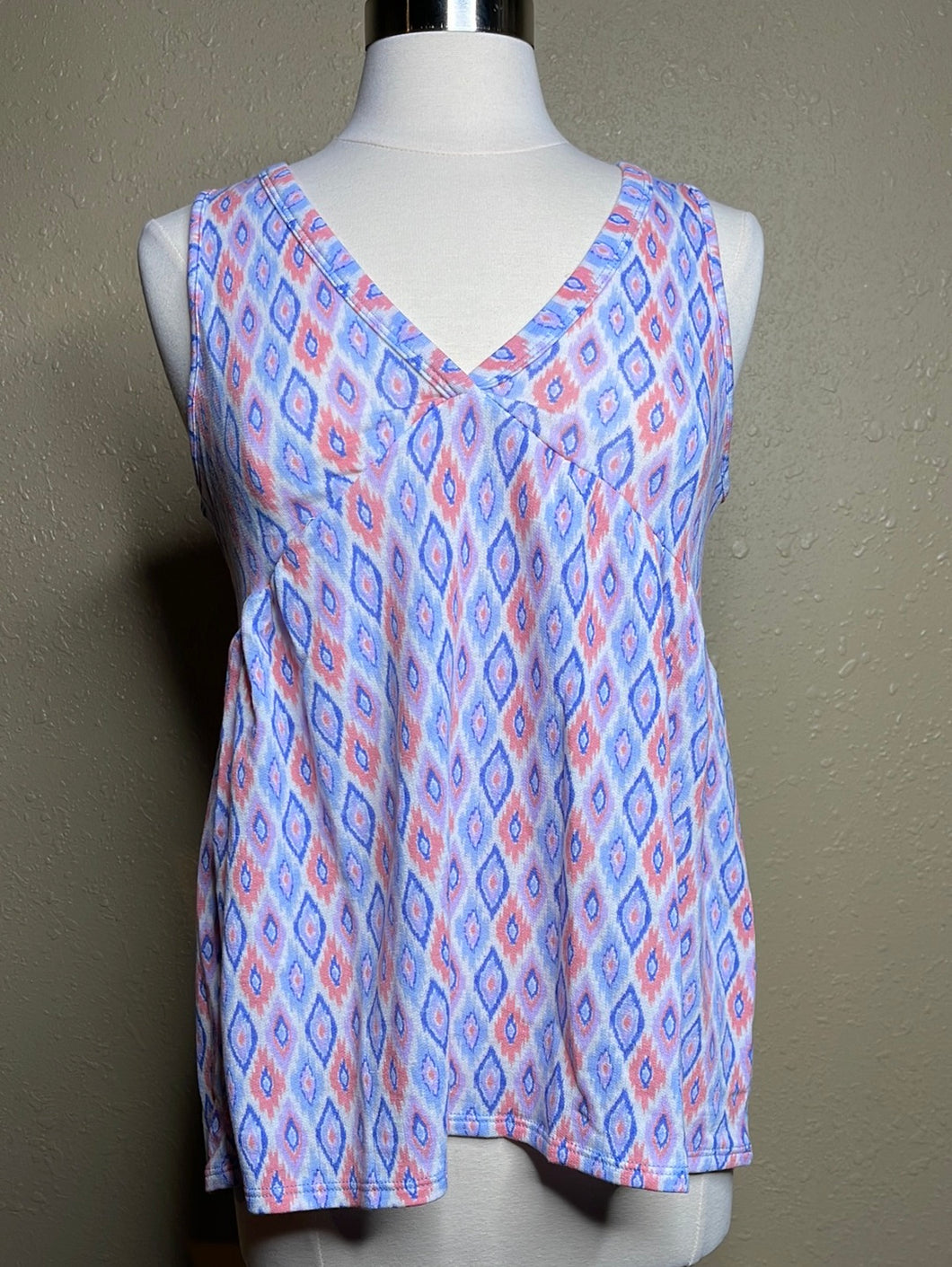 TP-5 Lavender Southwestern Design Sleeveless Top