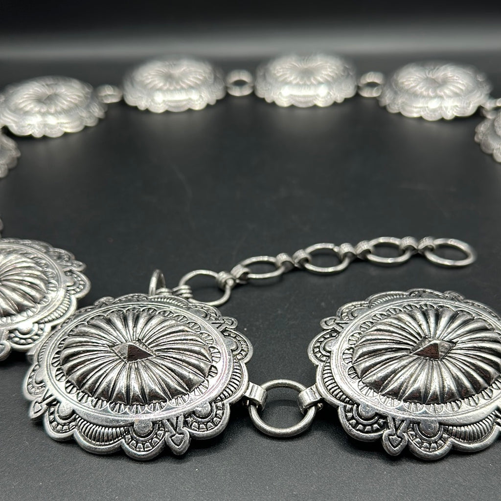Oval Stamp Inspired Concho Belt