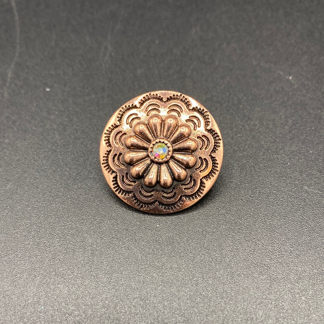 #B14HP Copper Concho Inspired Hat Pin