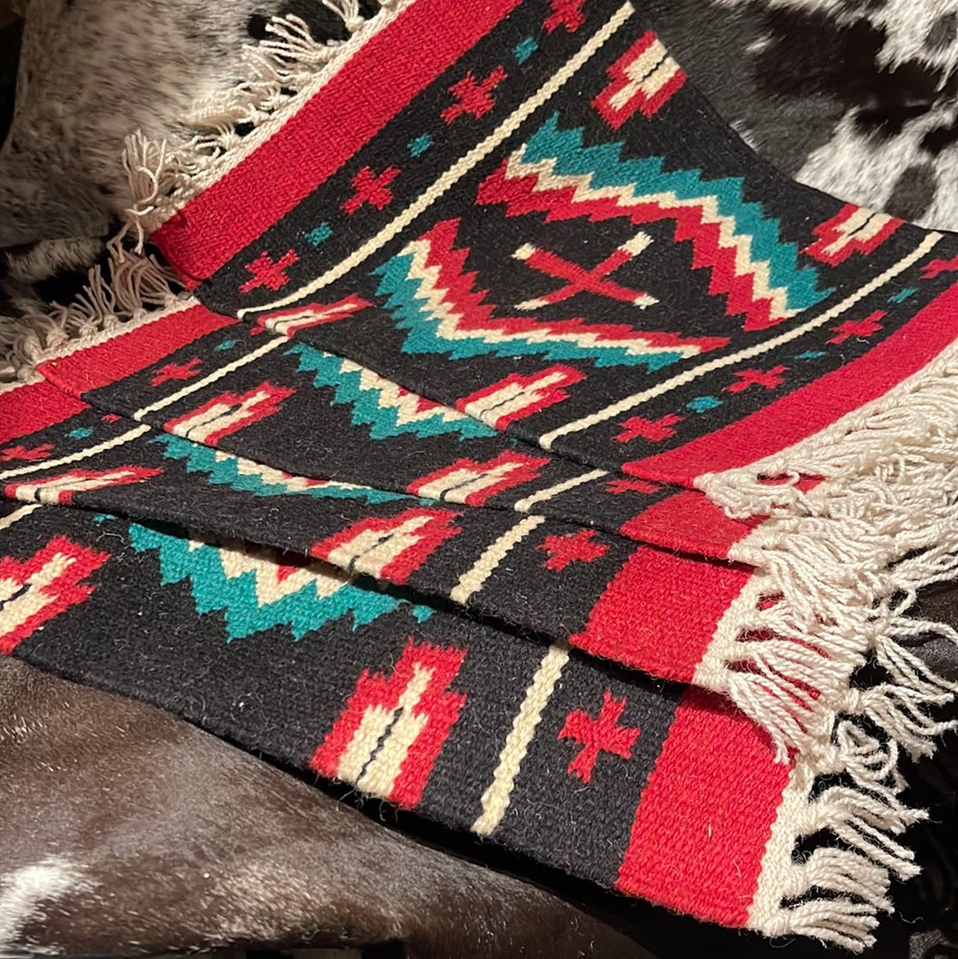 Red Southwestern Placemat Set