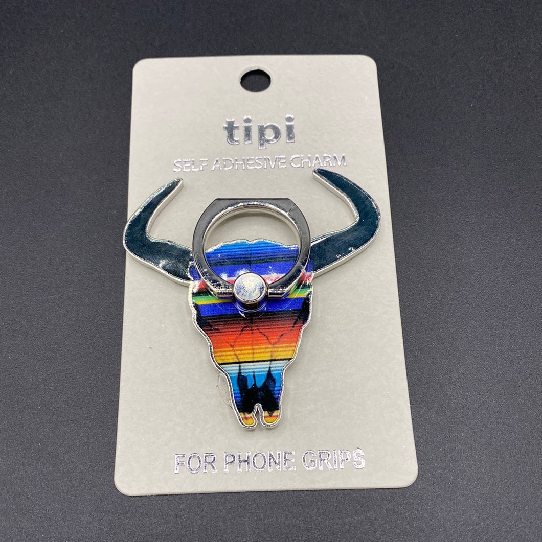 Serape Steer Phone Clip