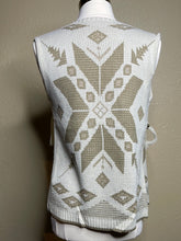 Load image into Gallery viewer, Beige Southwestern Design Vest
