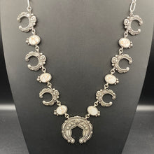 Load image into Gallery viewer, A194N White Stone Inspired Naja Necklace
