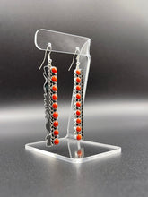 Load image into Gallery viewer, Coral Sterling Silver Earring
