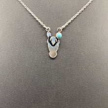 Load image into Gallery viewer, Turquoise Inspired Horse Head Necklace
