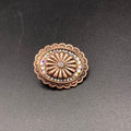 #B11HP Copper/Rhinestone Concho Inspired Hat Pin